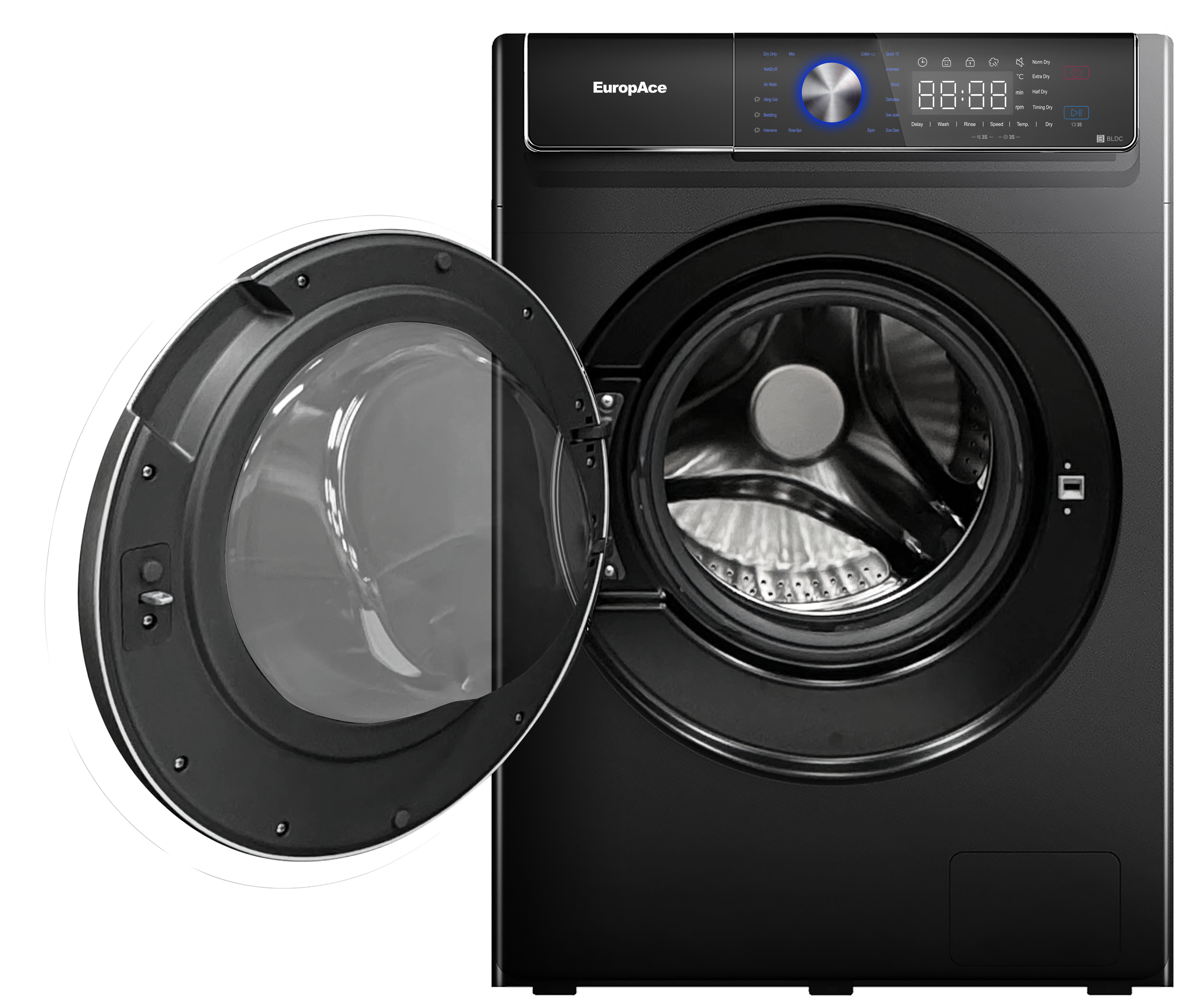 Europace EWD7851DBK 8kg/5kg Energy Efficient Washer Dryer Combo (4 Ticks) - Perfect for Small Apartments & Laundry Rooms