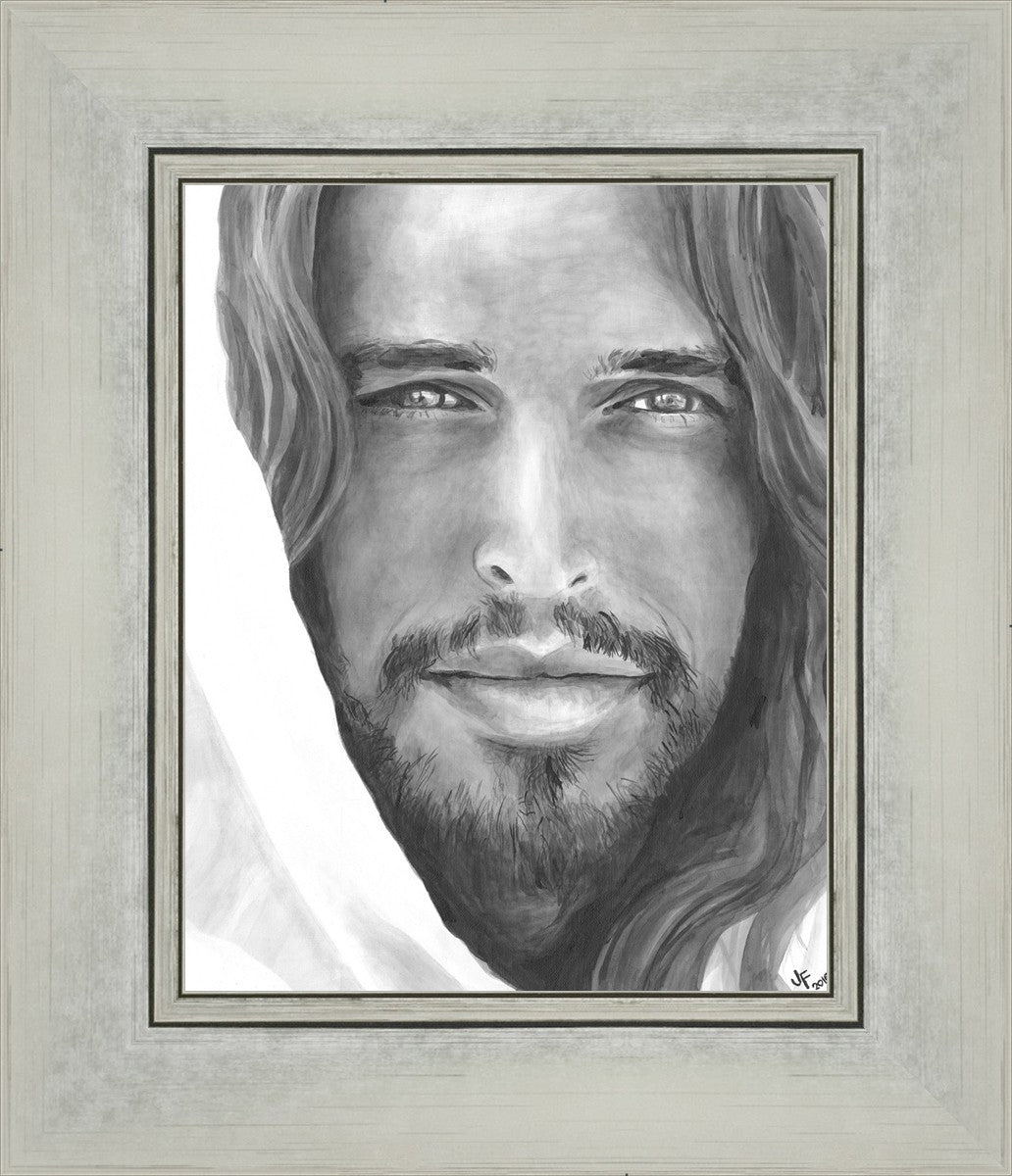 Jenny Fowler Christ Portrait - Religious Wall Art for Home Decor, Church & Office - Inspirational Christian Gift & Spiritual Decor