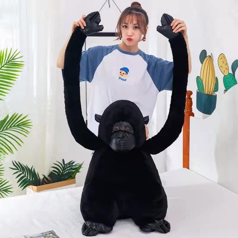 Soft Plush Giant Gorilla Stuffed Animal - Huggable Gorilla Pillow, Super Cuddly Plush Doll Toy for Kids & Adults | Perfect for Gifts, Nursery Decor, and Cozy Cuddling