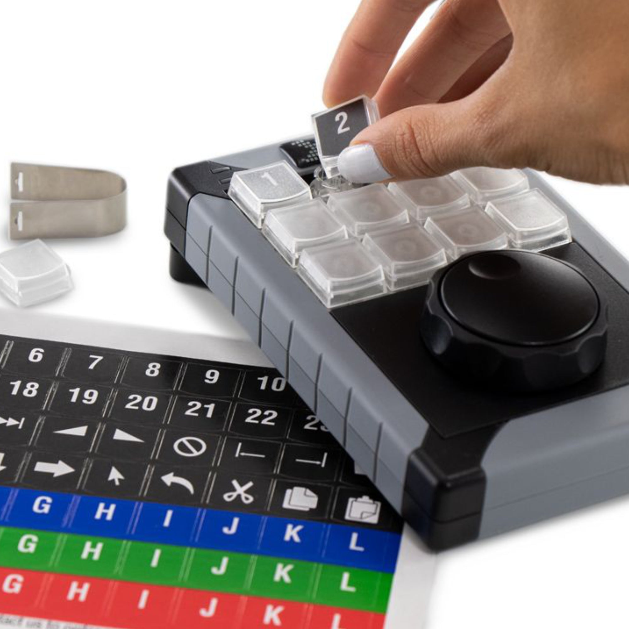 XK 12 Plus Programmable Jog & Shuttle Keypad - Fully Customizable USB Keypad for Video Editing, Audio Production & Gaming - Perfect for Streamers, DJs & Content Creators