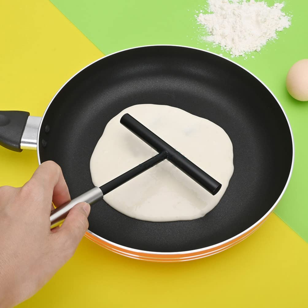 Hemoton 2-Piece Crepe Spreader Set - Nylon & Stainless Steel Pancake Batter Spreaders - Professional Dough Tools for Crepes, Pancakes & Waffles - Perfect for Home Kitchens & Restaurants - Breakfast & Dessert Making Essentials