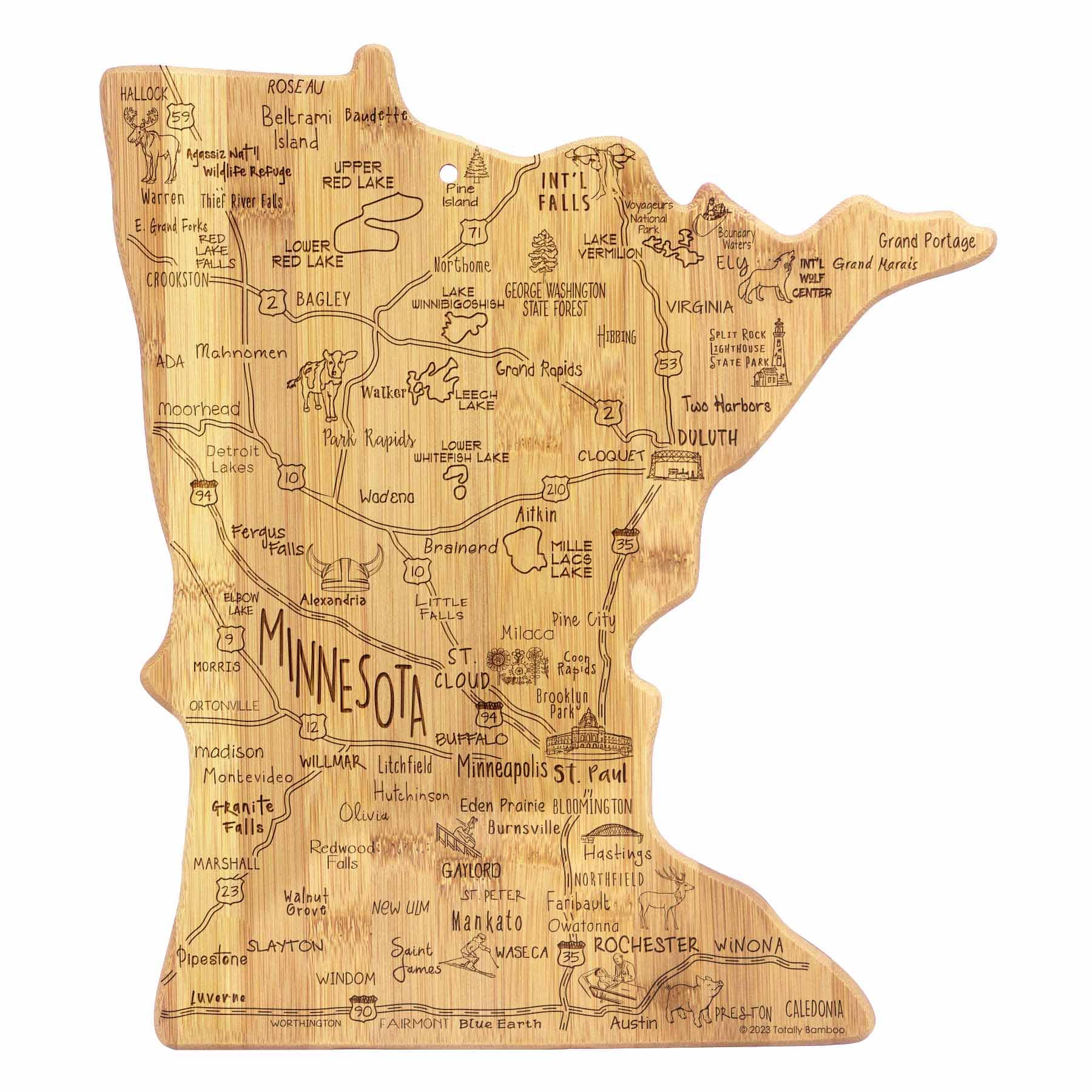 Premium Maple Wood Cutting Board 13.25
