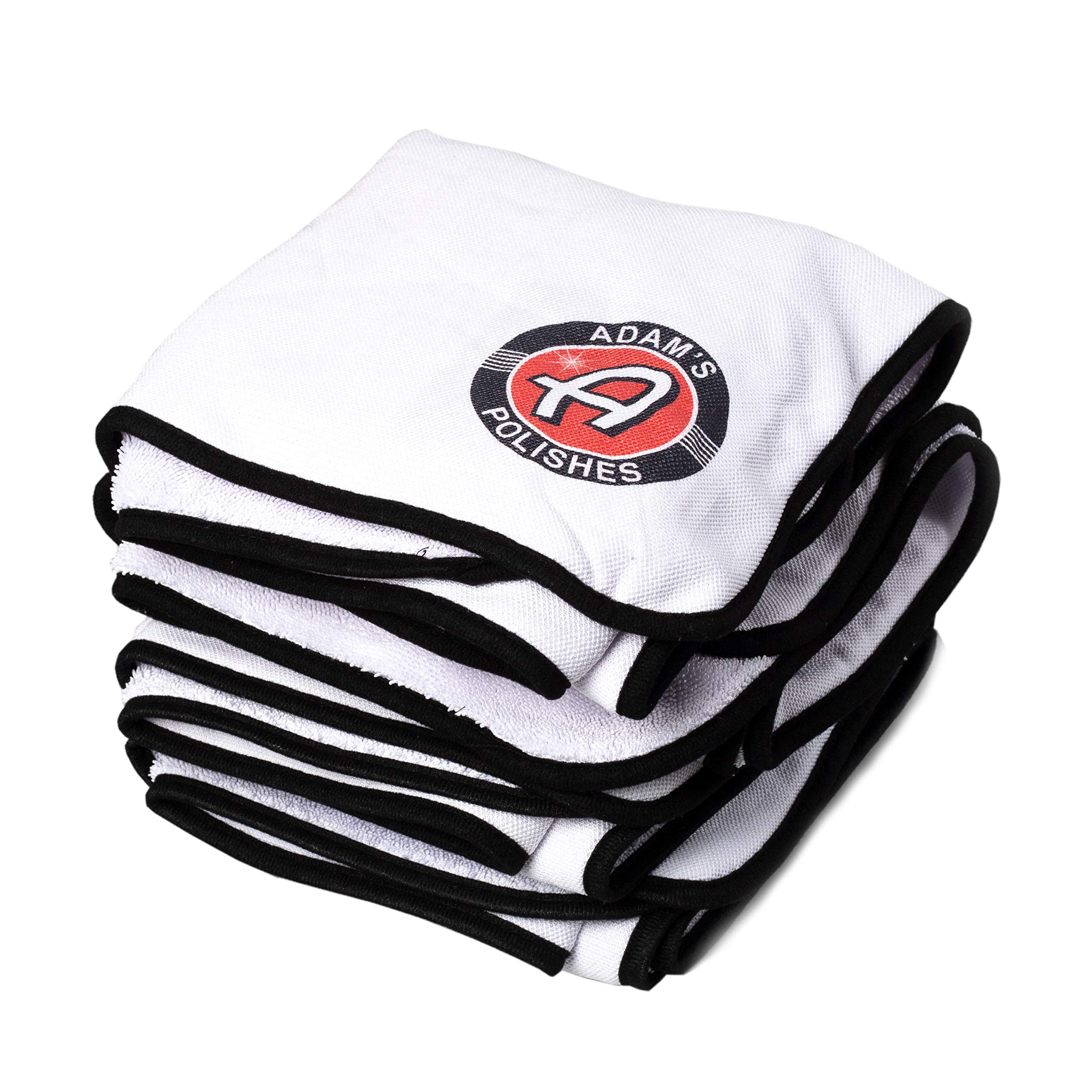 Adam's Polishes Ultra Plush Microfiber Car Drying Towel (4 Pack) - Super Absorbent, Scratch-Free for Cars, Trucks & Motorcycles - Perfect for Detailing, Washing & Waxing