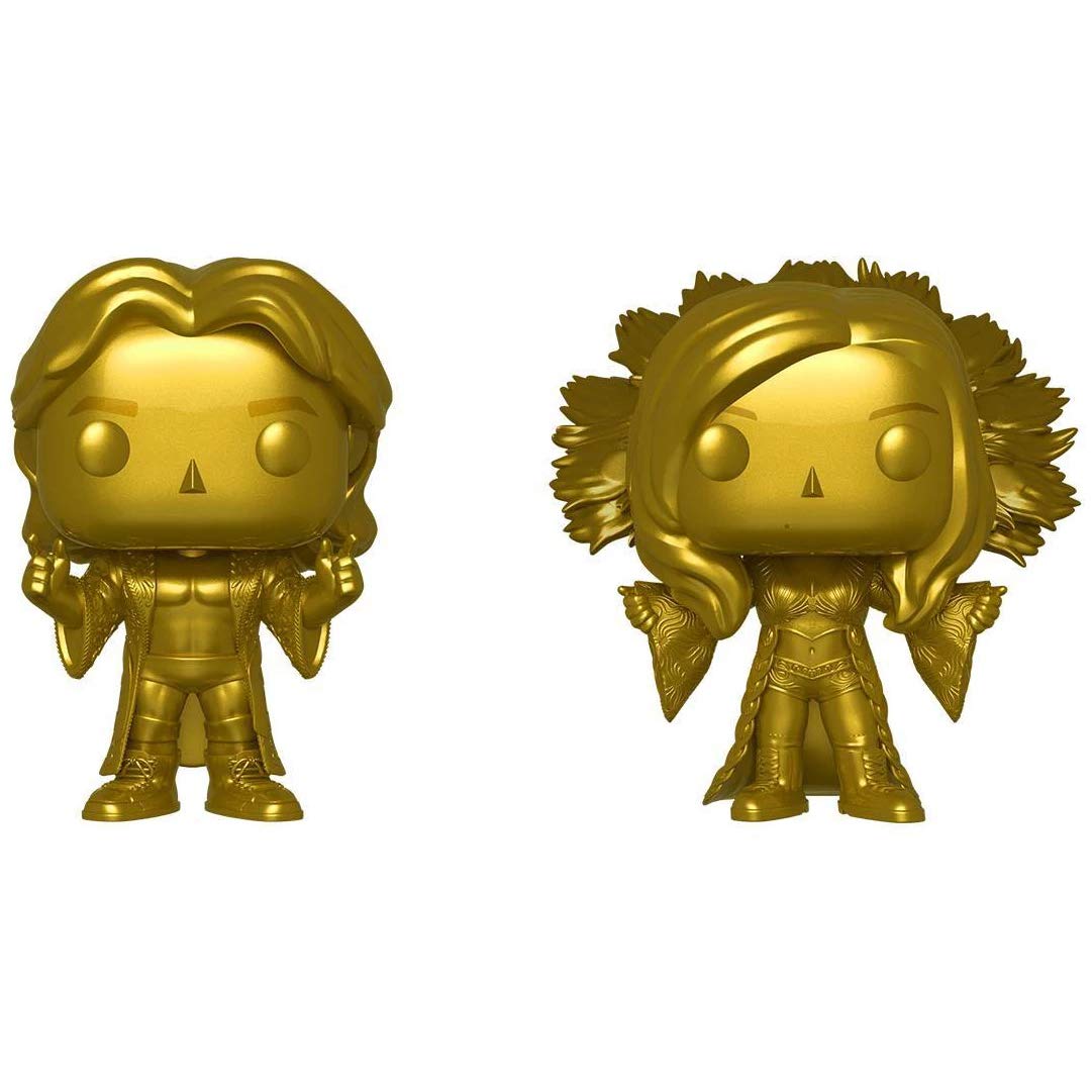 Funko Pop WWE Ric Flair & Charlotte Flair Exclusive Vinyl Figure with Compatible Protector Case - Collectible Wrestling Action Figure for Display & Protection (42050-B) - Perfect for WWE Fans, Office Decor, and Gift Giving