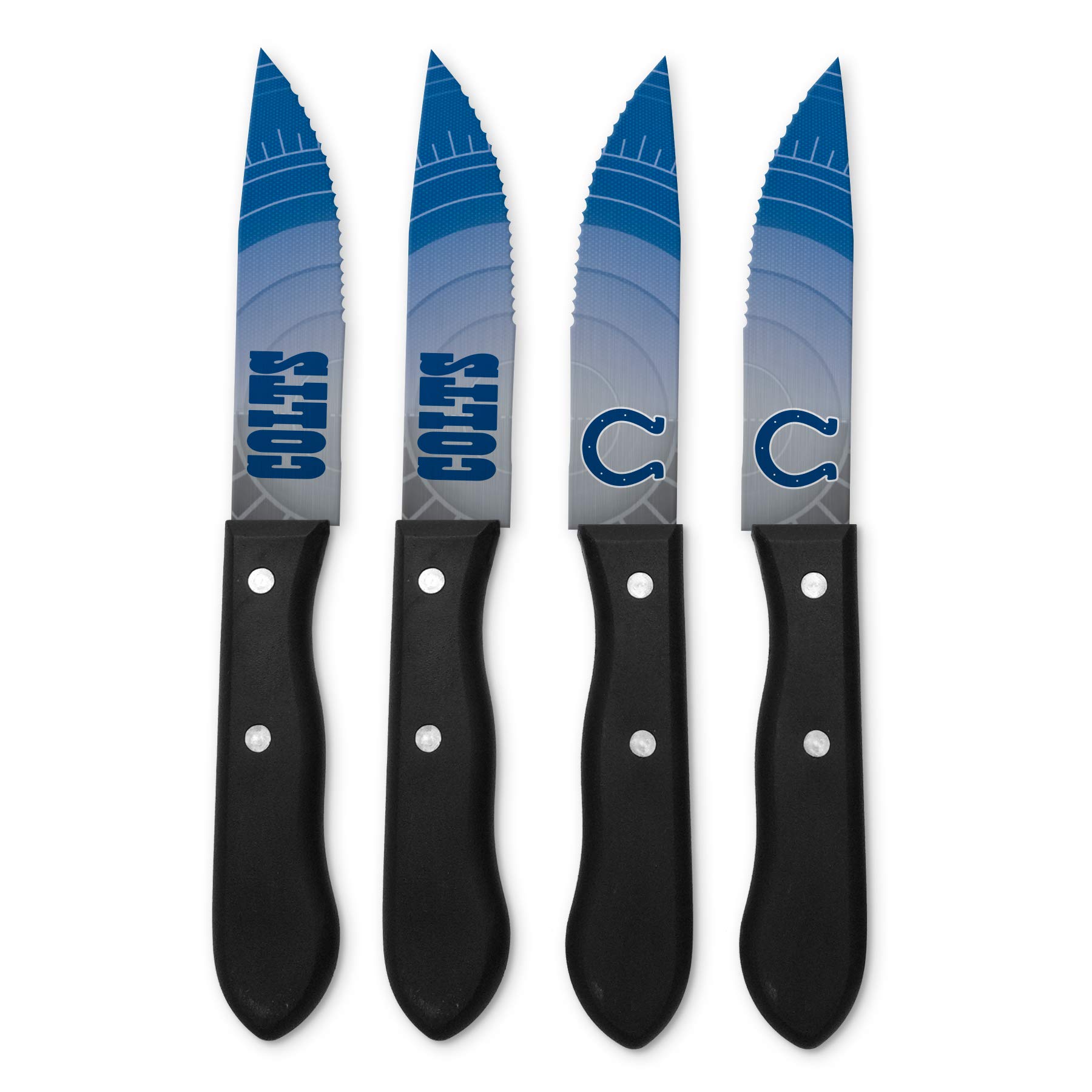 Premium NFL-Themed Unisex Steak Knife Set - 6-Piece Stainless Steel Steak Knives with Team Logos - Perfect for Game Day BBQs, Tailgating & Sports Fan Gifts