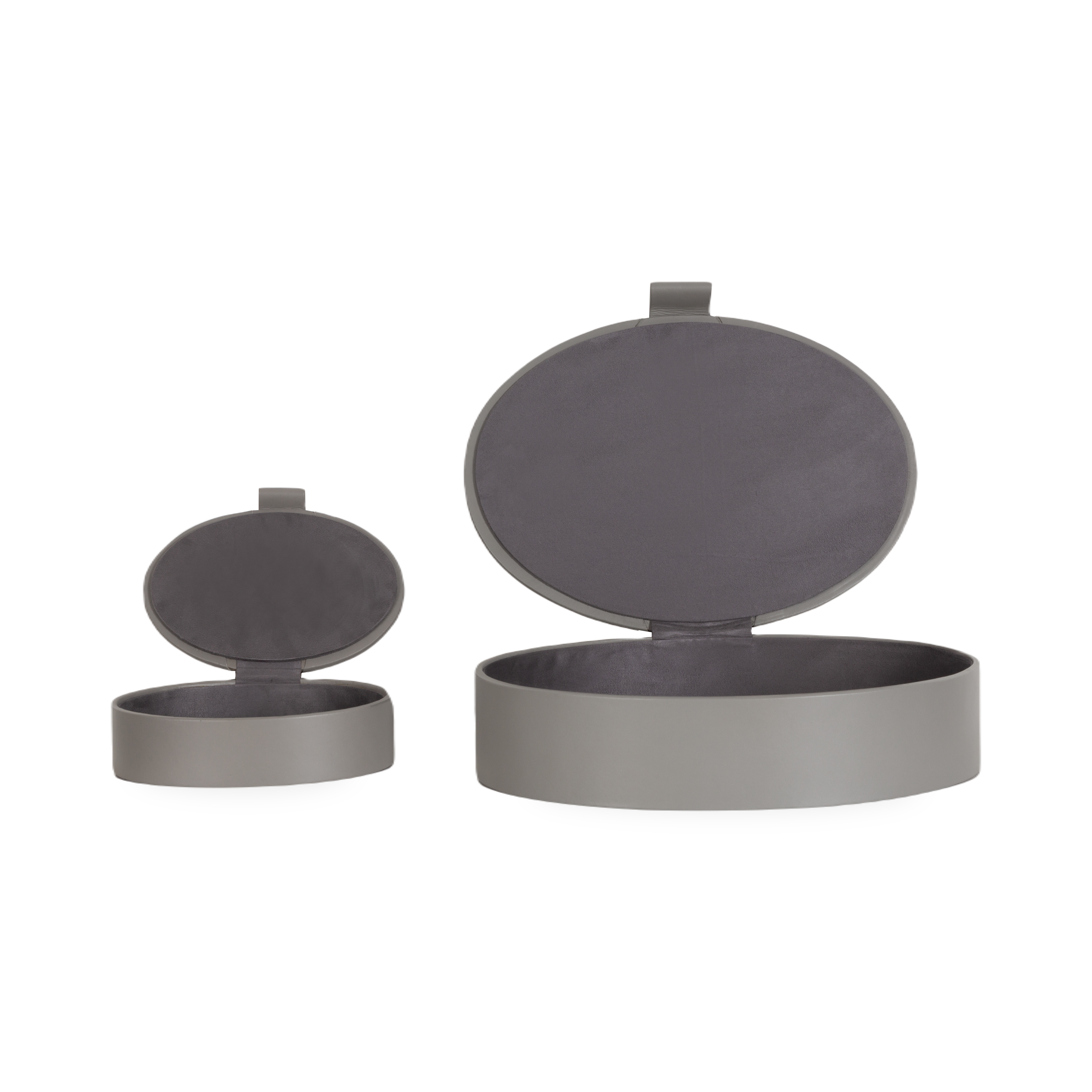 Premium Genuine Leather Oval Jewelry Box - Elegant Storage for Rings, Necklaces & Keepsakes | Perfect for Gifts, Travel & Home Decor