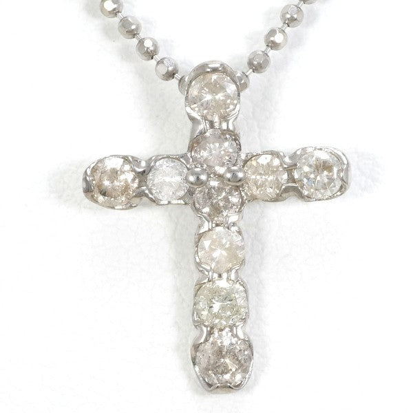 18K White Gold Diamond Necklace for Women - Elegant Pendant Jewelry for Weddings, Anniversaries & Special Occasions