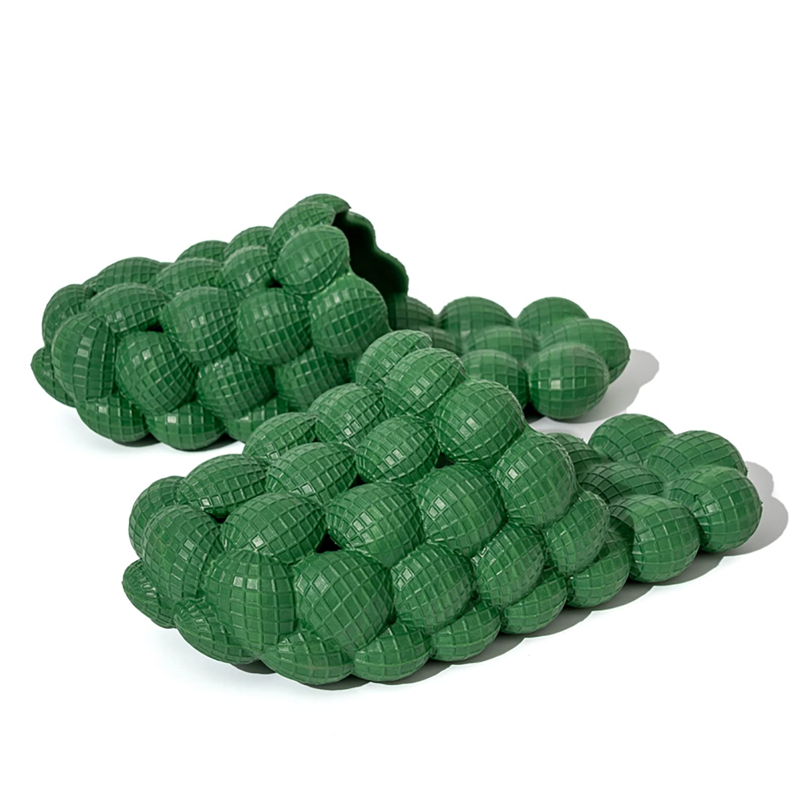 Women's Ultra Cushioned Bubble Massage Slippers - Funny Lychee Design Cloud Slides with Anti-Slip Sole for Spa, Indoor & Outdoor Use - Perfect for Relaxation, Home Wear and Casual Comfort