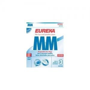 Eureka 60296 3 Vacuum Bags - Compatible with Eureka Upright Vacuums - HEPA Filtration for Dust & Allergens - Perfect for Home Cleaning & Pet Hair Removal