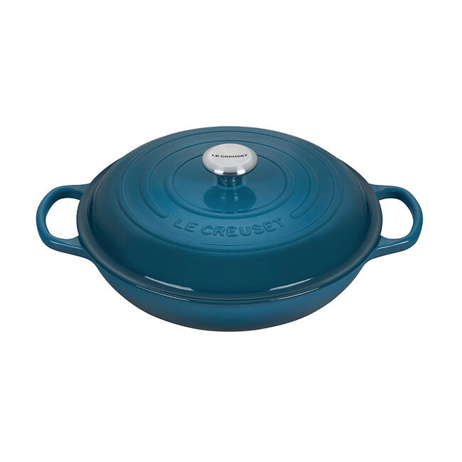 Le Creuset 3.5 Quart Enameled Cast Iron Braiser with Lid - Perfect for Searing, Braising & Slow Cooking | Oven & Stovetop Safe | Ideal for Family Dinners & Entertaining
