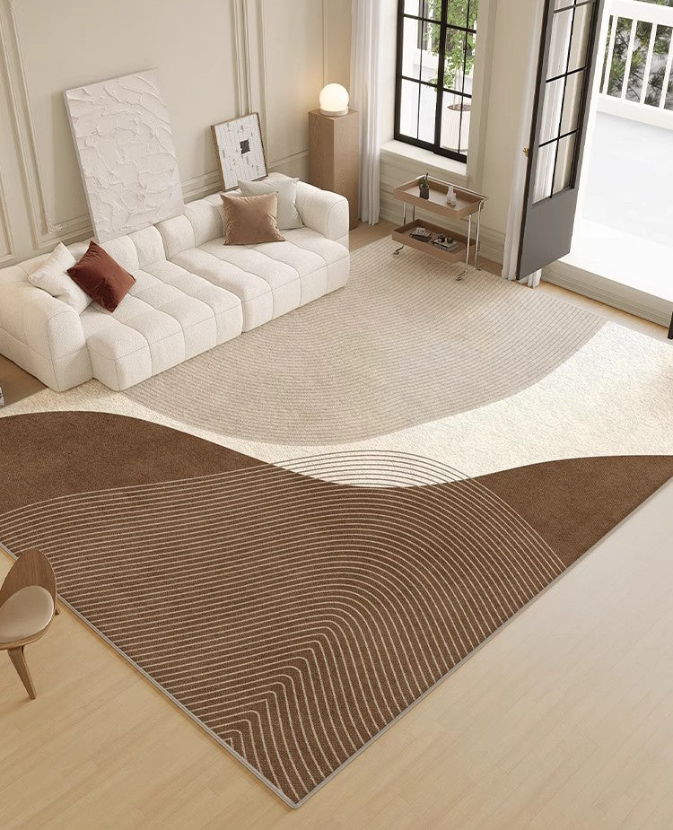Modern Geometric Area Rugs - Large Abstract Contemporary Rug for Bedroom & Living Room - Soft Non-Slip Floor Mat for Home Decor, Dorm, Office (5x7ft)