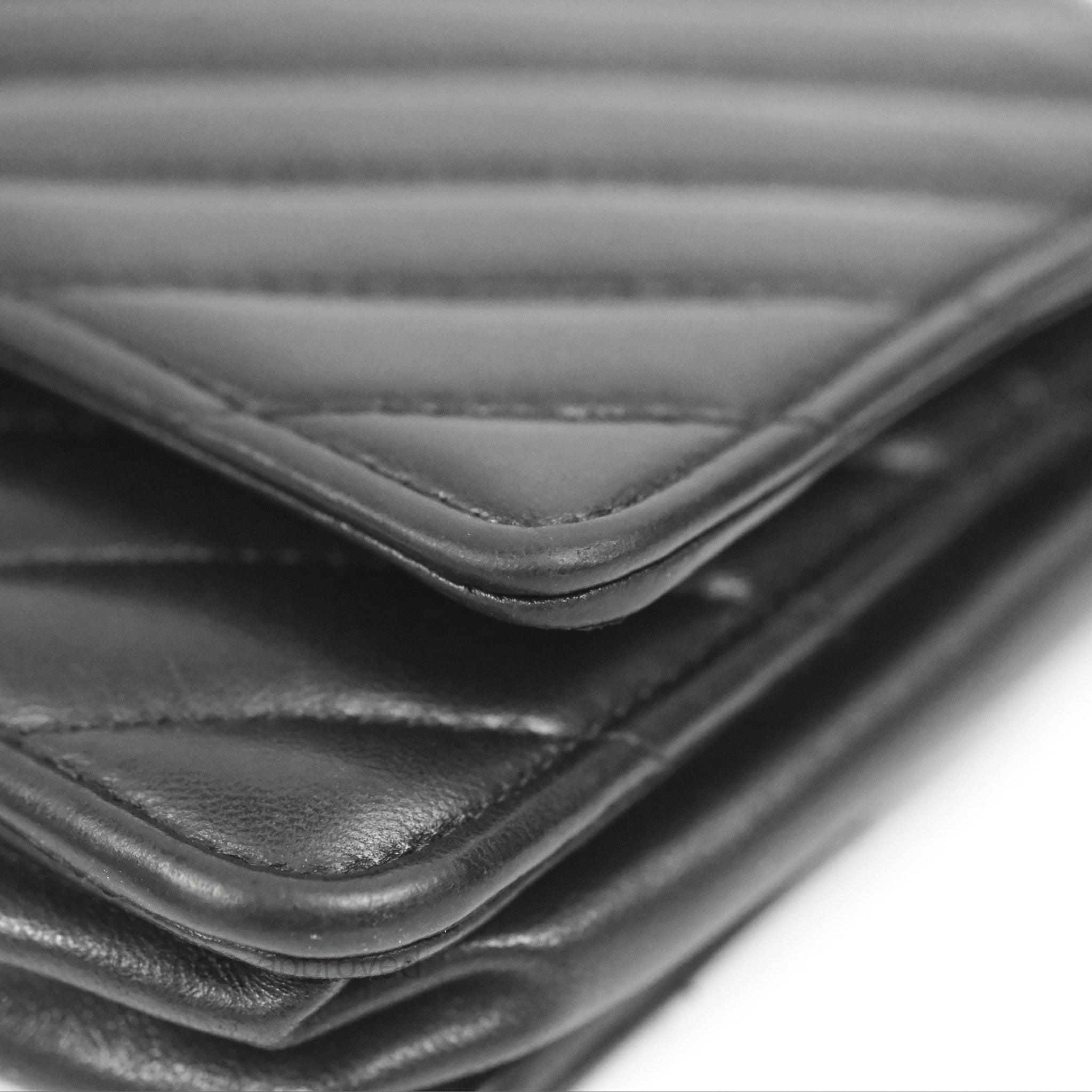 Chanel Classic Chevron Wallet on Chain WOC - Black Lambskin Leather with Silver Hardware | Crossbody Bag for Women, Perfect for Evening Events & Daily Use