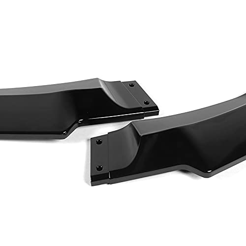 HYPERSPEED 3PCS CK-Style ABS Front Bumper Spoiler Lip for 2011-2017 Honda Odyssey - Painted Black Car Body Kit, Exterior Accessories & Air Chin - Perfect for Street Racing, Car Shows & Custom Styling