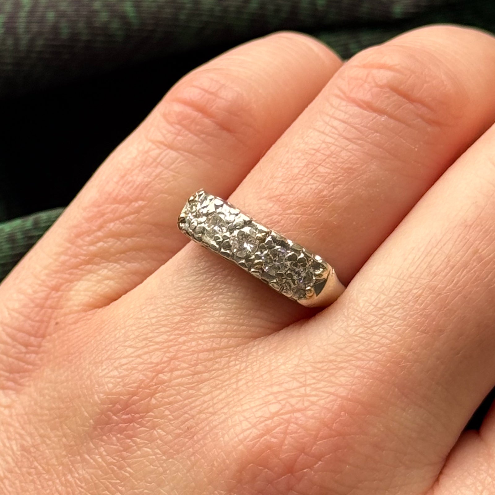 0.44ctw Five Stone Diamond Ring - Size 7.75 - Elegant Wedding Band, Anniversary Gift for Her - Perfect for Engagements, Proposals & Special Occasions