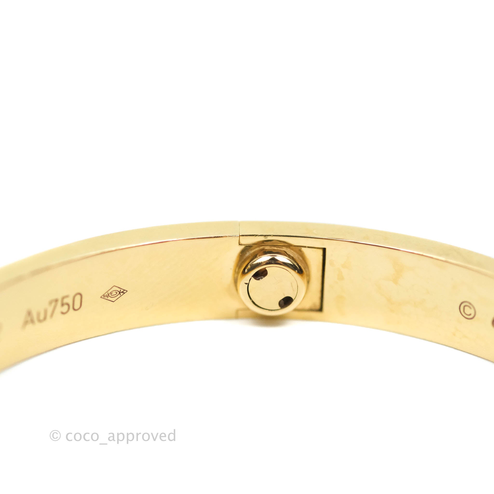 Cartier Love Bracelet 4 Diamond 18K Yellow Gold Jewelry - Luxury Gift for Anniversary, Valentine's Day & Special Occasions