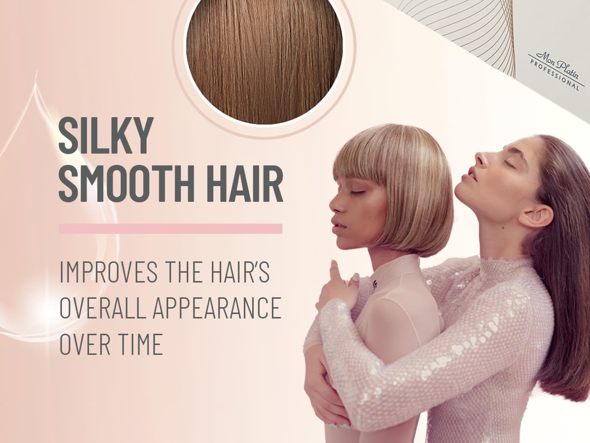 Mon Platin Hair Mask, Serum & Smoothing Shampoo Set – Deep Conditioning Anti-Frizz Treatment for Straightened Hair with Glossy Shine & Heat Protection | Salon-Quality Hair Care for Smooth, Frizz-Free & Protected Hair at Home