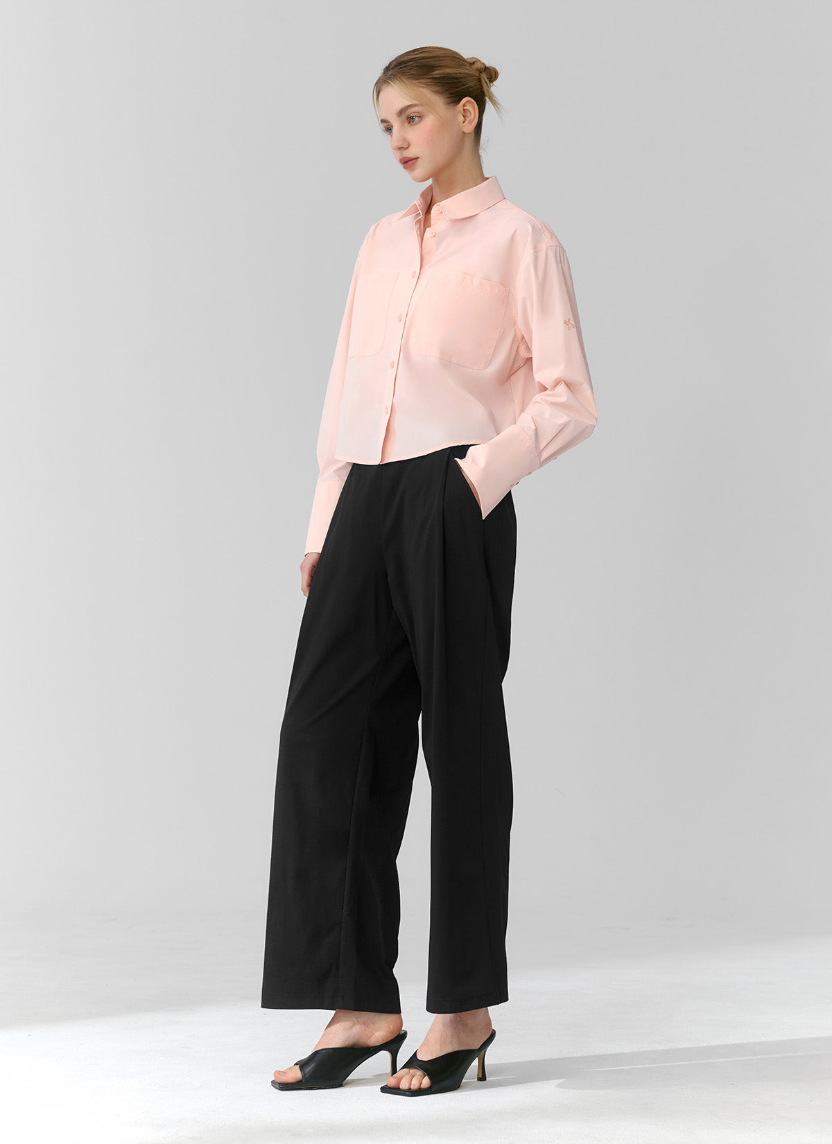 Ecodex All Banding Semi Wide Pants - Comfortable Stretch Women's Trousers for Work, Travel & Casual Wear | Plus Size & Petite Friendly