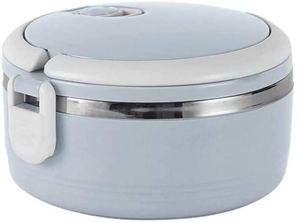 Stainless Steel Vacuum Insulated Lunch Box - Thermal Food Container for Adults | Leakproof & Keeps Food Hot/Cold for Hours | Perfect for Office, School, Picnics & Outdoor Activities (Blue)