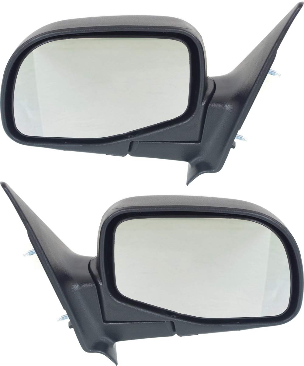 Kool Vue Driver & Passenger Side Mirrors for Ford Ranger 1998-2005 - Paintable Replacement Mirrors - Perfect for Off-Roading & Daily Commuting