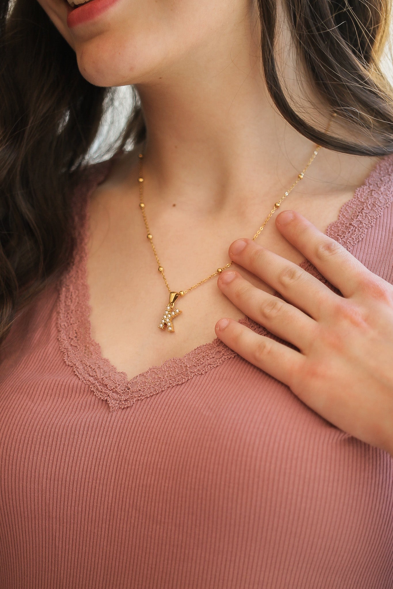 Personalized Pearl Initial Necklace - Elegant Monogram Jewelry Gift for Women - Perfect for Birthdays, Anniversaries & Special Occasions