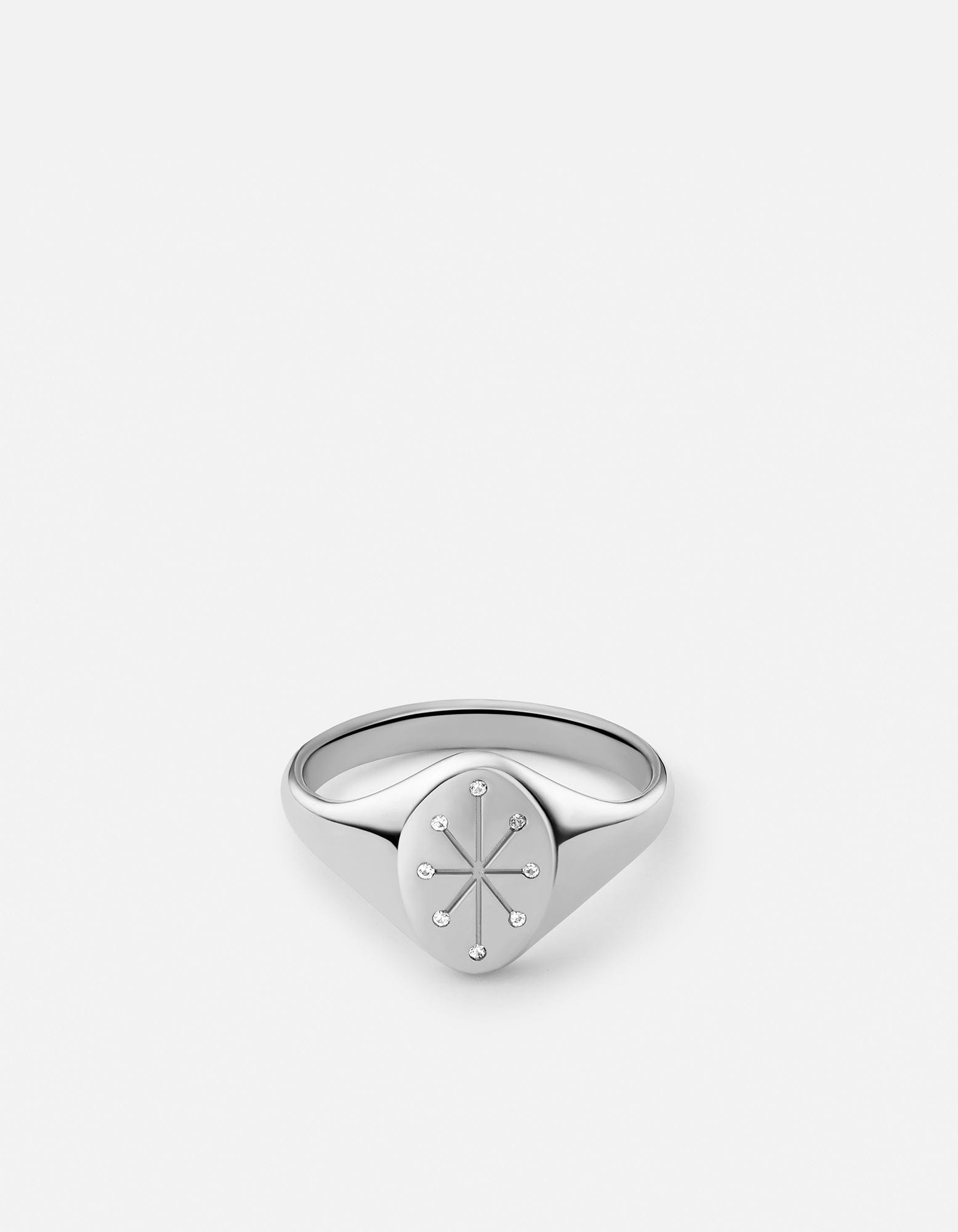 Octo Ring for Women - 925 Sterling Silver with Genuine Diamonds - Elegant Stackable Ring for Everyday Wear & Special Occasions