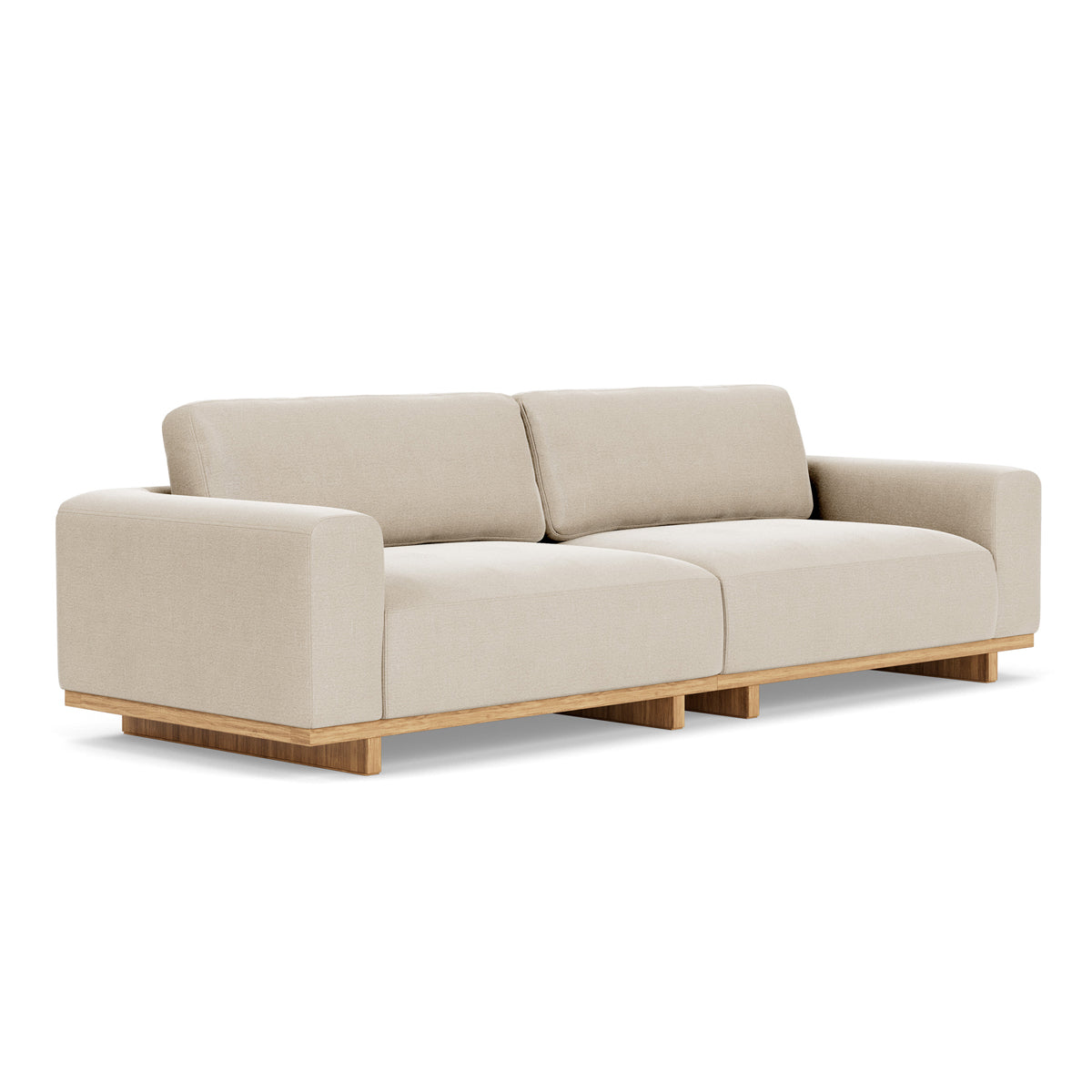 Aya Fabric 3.5 Seater Sofa - Modern Living Room Couch with Soft Upholstery, Comfortable Sectional Sofa for Home, Office & Lounge Areas