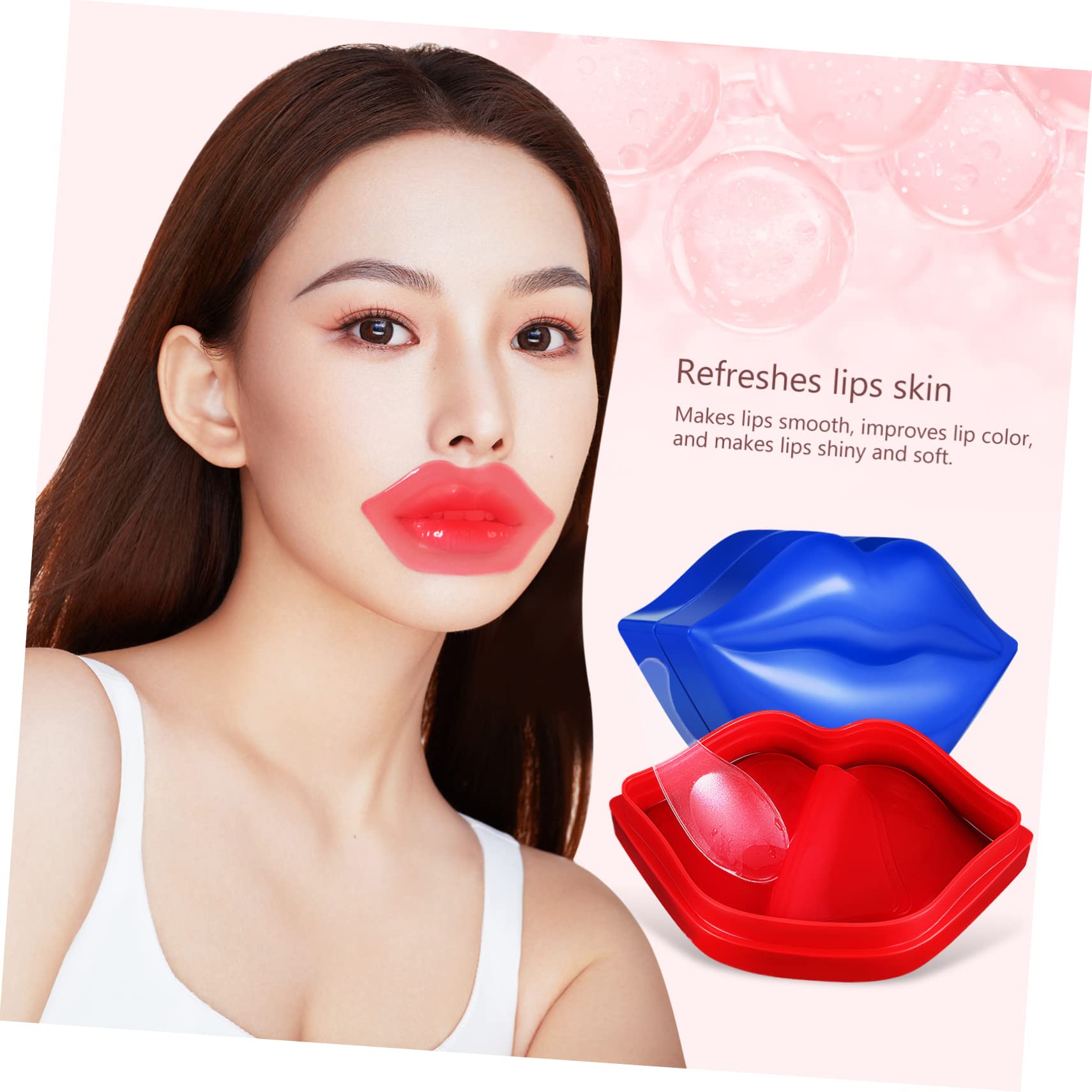 Best Moisturizing Lip Mask Set - 2 Pack Hydrating Lip Mask Sheets for Women | Overnight Lip Care Treatment for Dry, Chapped Lips - Perfect for Nighttime Use & Winter Lip Care