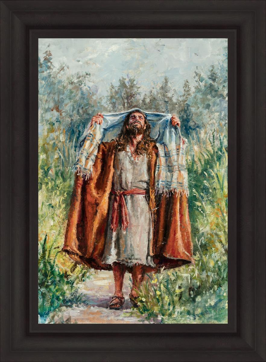 Jesus in the Wilderness - Religious Wall Art for Home & Church Decor - Inspirational Christian Gift for Prayer & Meditation Spaces