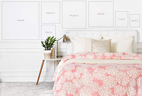 Deny Designs Bree Madden Basic White Framed Wall Art - 30x30 Inches - Modern Home Decor for Living Room, Bedroom & Office