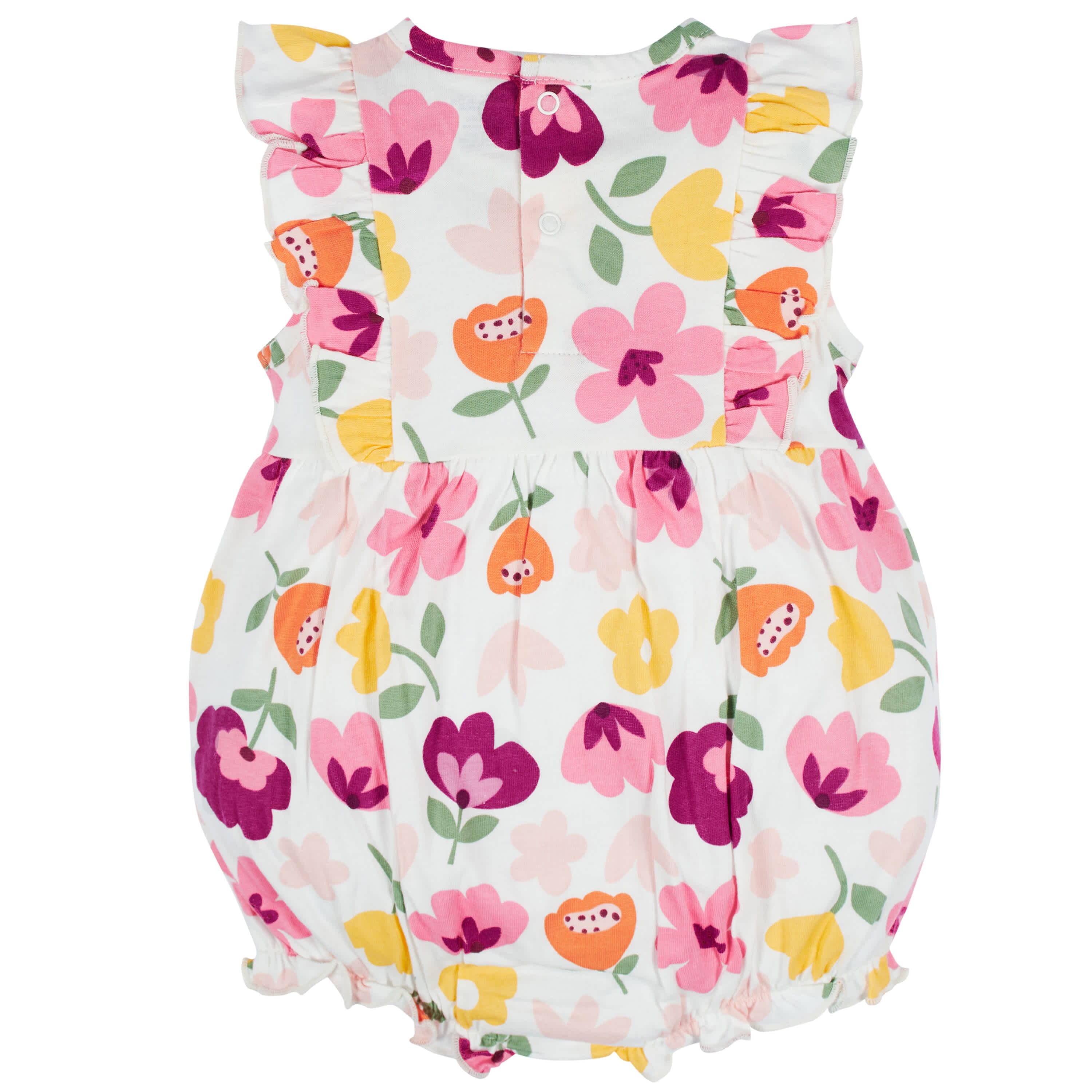 3 Pack Baby Girls Floral Fox Rompers - Soft Cotton Jumpsuits for Infants & Toddlers - Cute Animal Print Outfits for Playdates, Photoshoots & Special Occasions