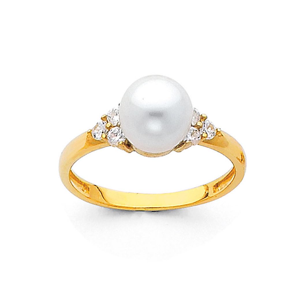 14K Gold Ring for Women - Size 7, Elegant Dainty Band, Perfect for Engagement, Wedding, Anniversary & Everyday Wear | JewelryWeb