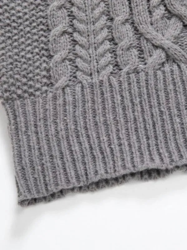 Men's Twist V-Neck Pullover Sweater - Soft & Stylish Knit Sweater for Casual Wear, Office, and Outdoor Activities