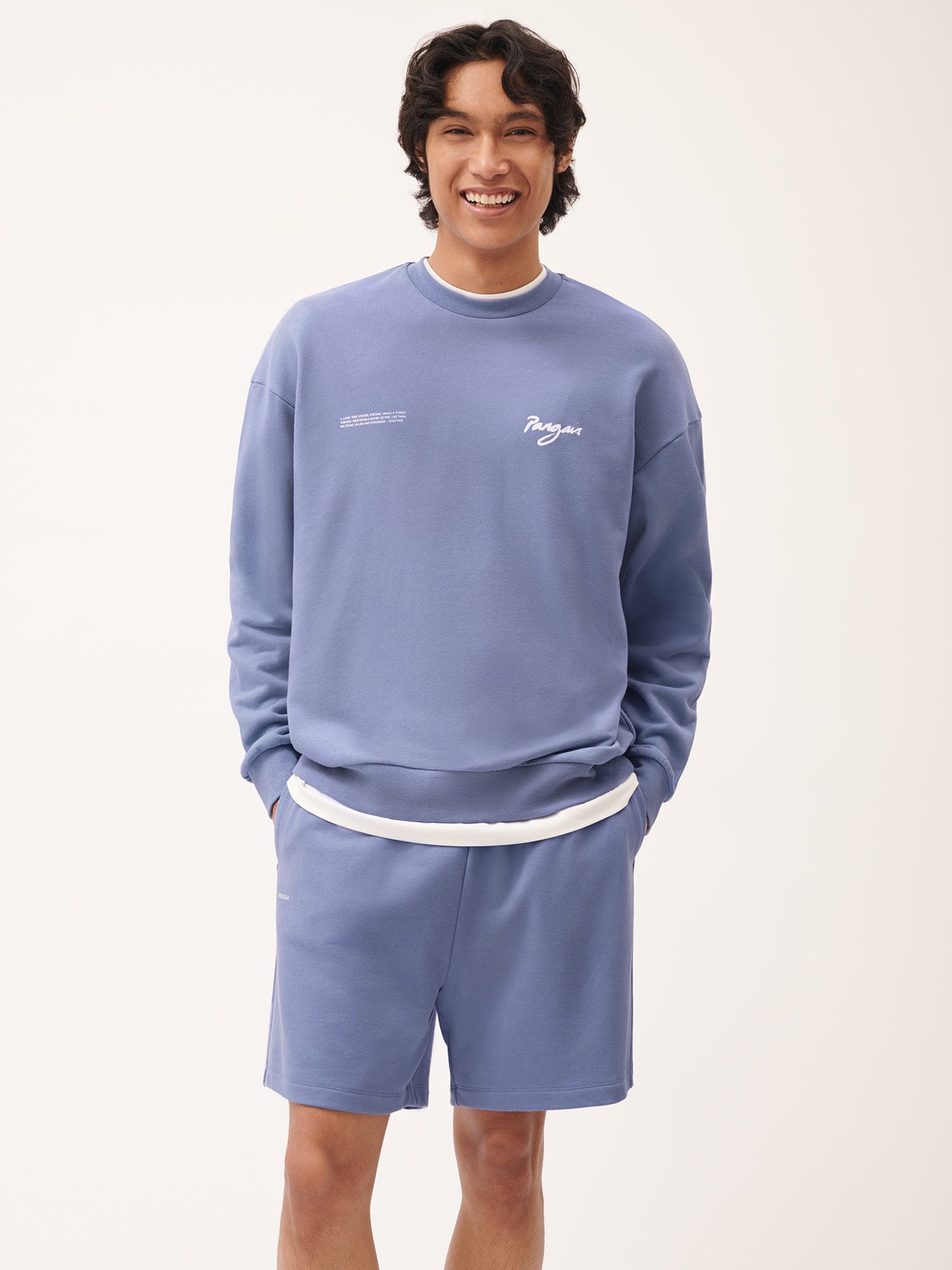 Men's One Forest Graphic Sweatshirt - Aster Purple Color Pullover Hoodie for Casual Wear, Street Fashion & Outdoor Activities