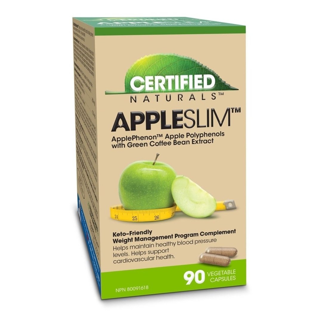 Certified Naturals AppleSlim with Apple Polyphenols - 90 Vegan Capsules for Weight Management & Metabolism Support - Perfect for Daily Wellness Routine