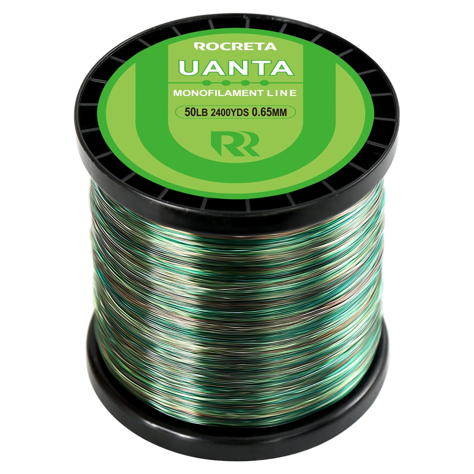 UANTA Monofilament Fishing Line - High Abrasion Resistant Saltwater Fishing Leader (2025 New Camo Design) | Perfect for Deep Sea Fishing, Bass Fishing & Freshwater Angling