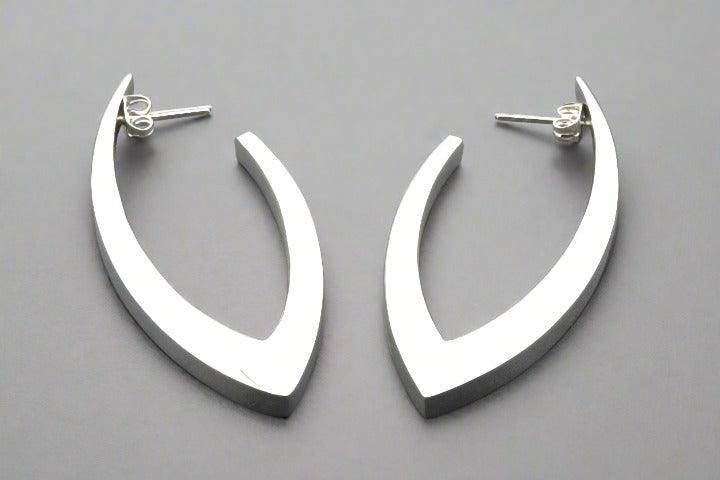 Eclipse Drop Stud Earrings - Sterling Silver 925 Hypoallergenic Dainty Jewelry for Women - Perfect for Everyday Wear, Parties & Gifts