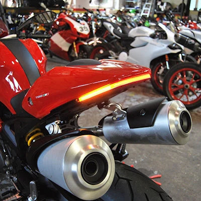 Ducati Monster 696 Fender Eliminator Kit for 2008-2014 Models - Lightweight Tail Tidy License Plate Bracket - Perfect for Street Legal Customization & Motorcycle Shows