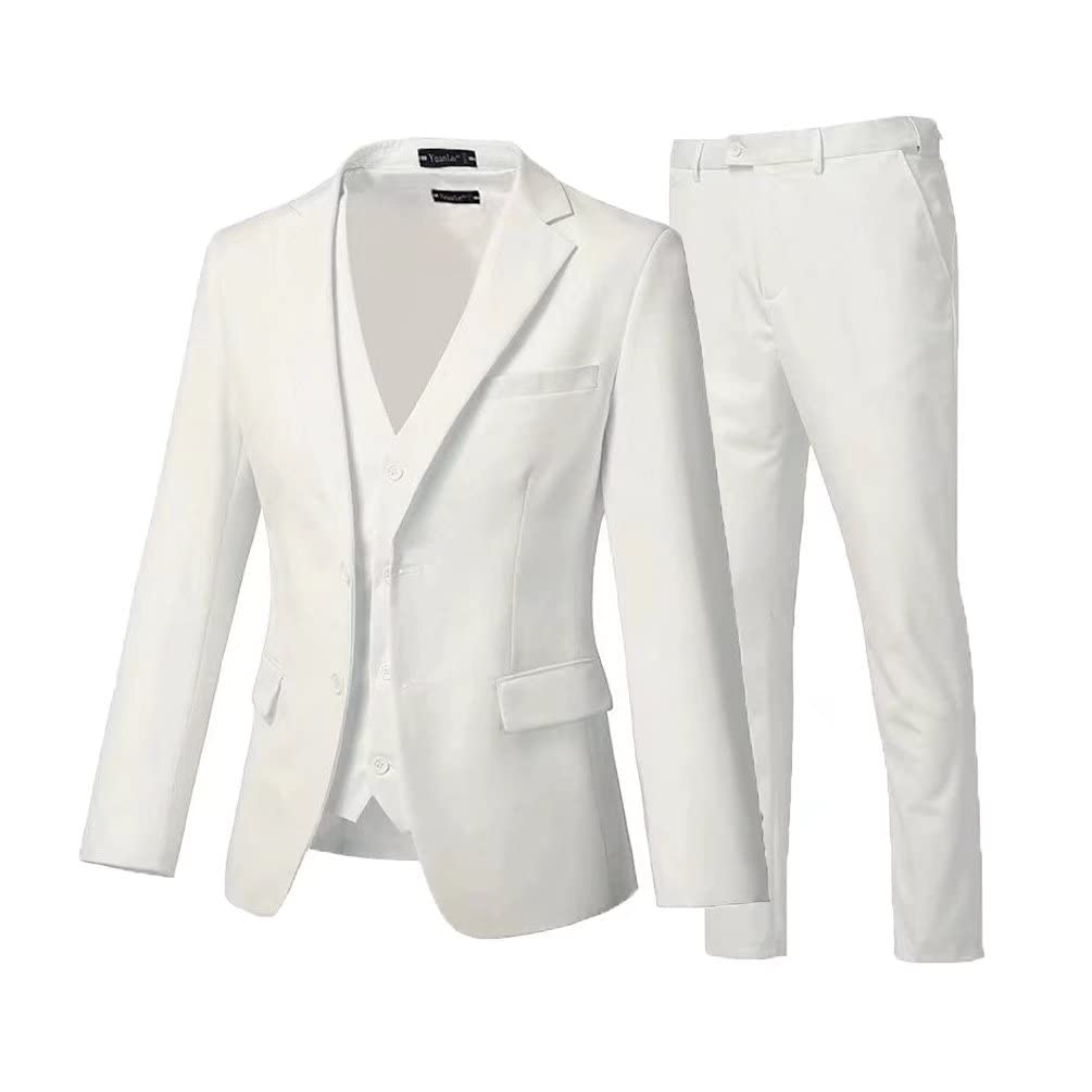Stylish Khaki Men's 3-Piece Suit with Notch Lapel - Slim Fit Casual Business Attire for Country Style | Perfect for Weddings, Office Wear & Special Occasions