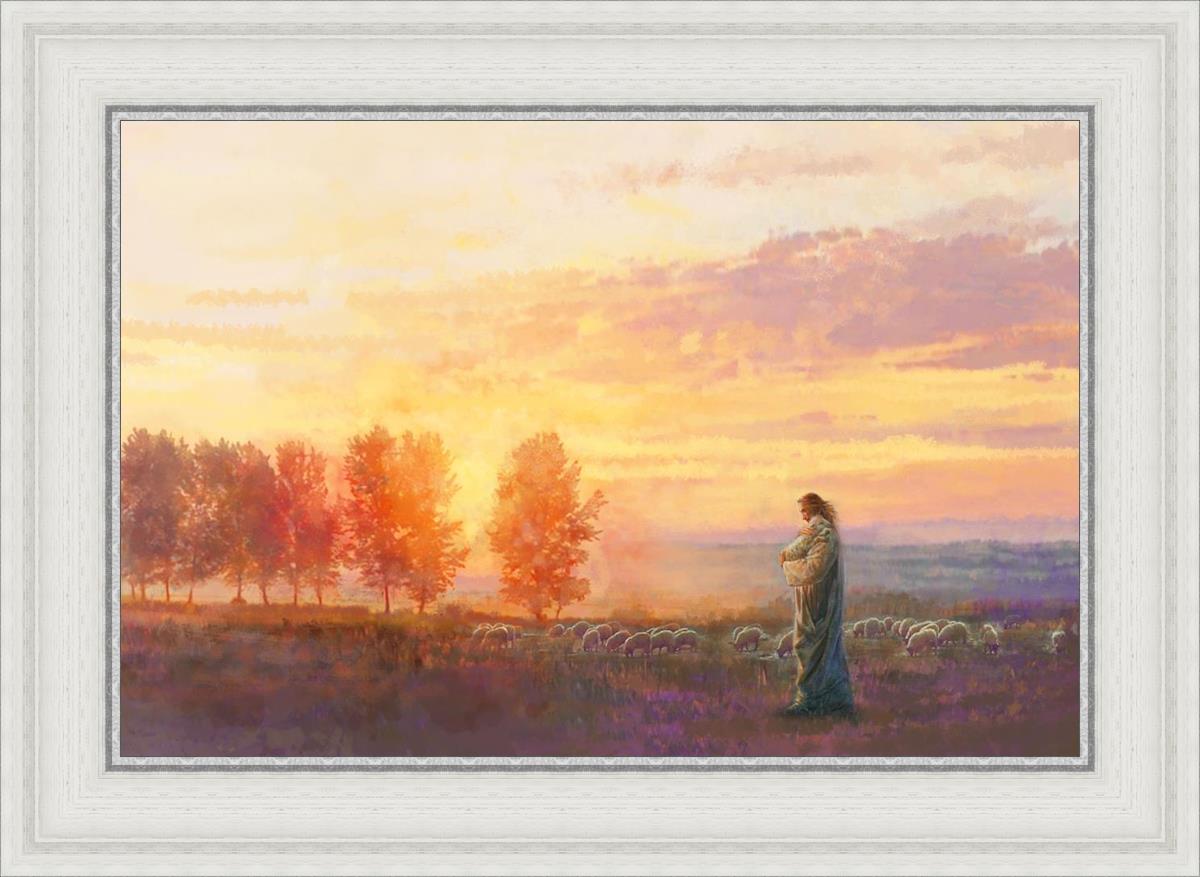 Eventide By Yongsung Kim - Premium Christian Wall Art for Home & Church Decor | Inspirational Bible Verse Canvas Painting | Perfect for Living Room, Bedroom & Worship Spaces