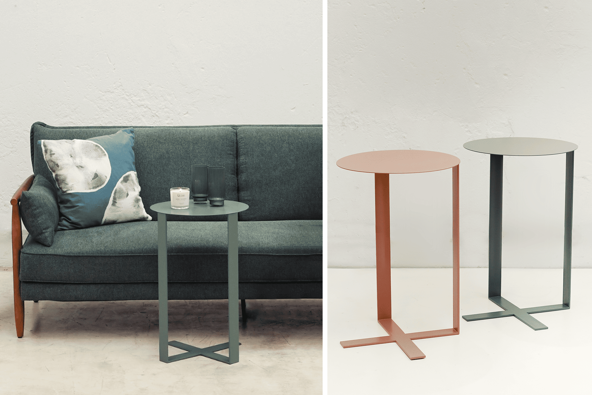 Modern Cross Side Table - Stylish and Functional Accent Table for Living Room, Bedroom, or Office - Perfect for Coffee, Books, and Decor