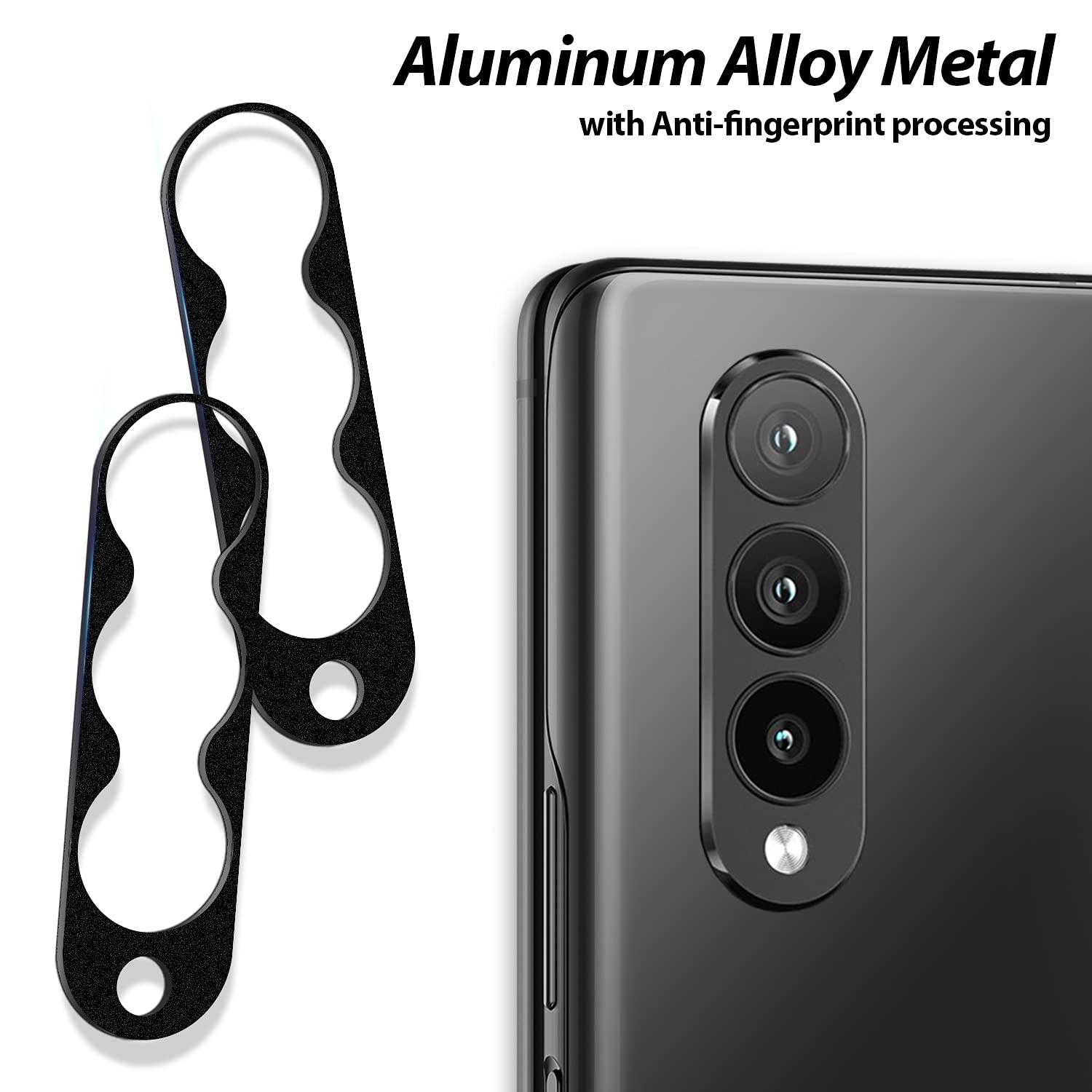 Whitestone Dome Galaxy Z Fold 3 Camera Protector - 2 Pack, Scratch-Resistant Screen Protector with Easy One-Touch Installation - Perfect for Travel, Outdoor Activities & Daily Protection