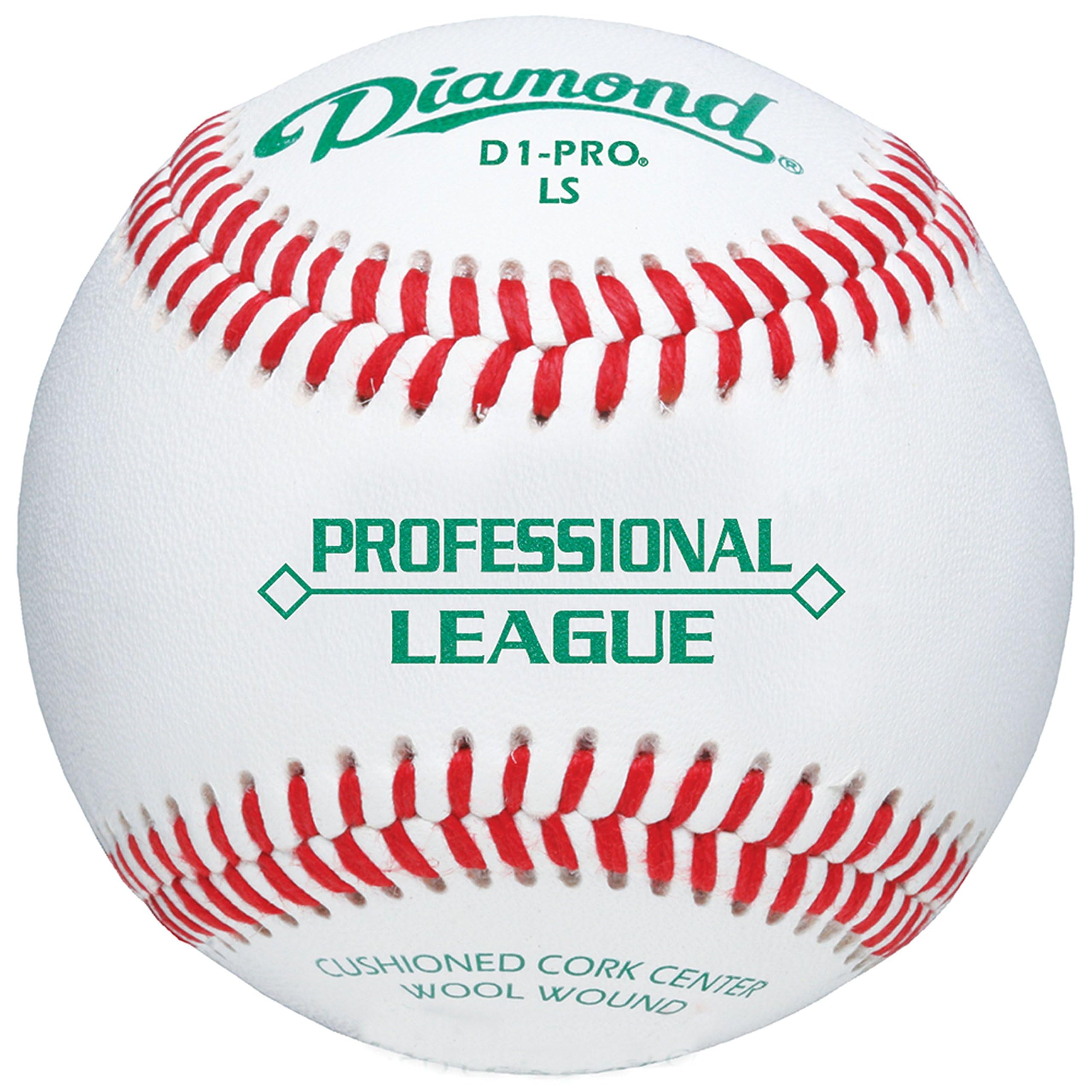 Premium Diamond D1-Pro Low Seam Baseball (Dozen) - Official Game Ball for Practice, Training & Competitive Play