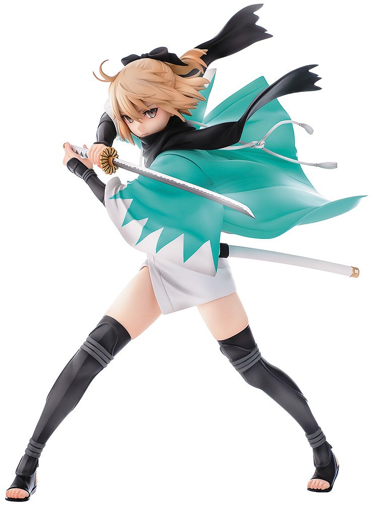 Fate/Grand Order Saber Souji Okita 1:6 Scale PVC Figure - Aquamarine Anime Collectible for Display & Gaming Room Decor