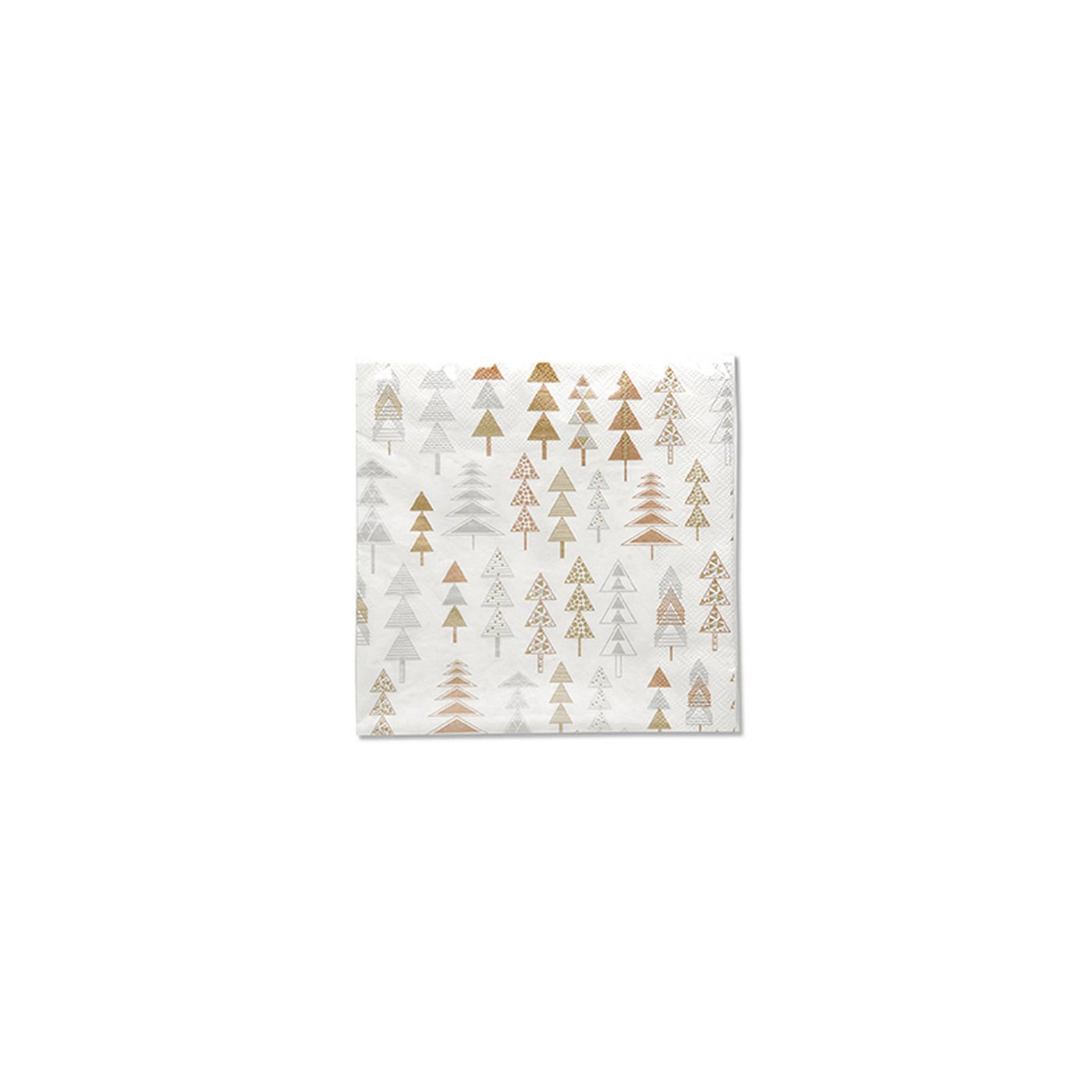 Harman Geo Tree Printed Luncheon Napkins - 20 Pack Metallic Gold - Elegant Dinner Party, Wedding, Holiday Table Decorations & Paper Napkins for Special Occasions