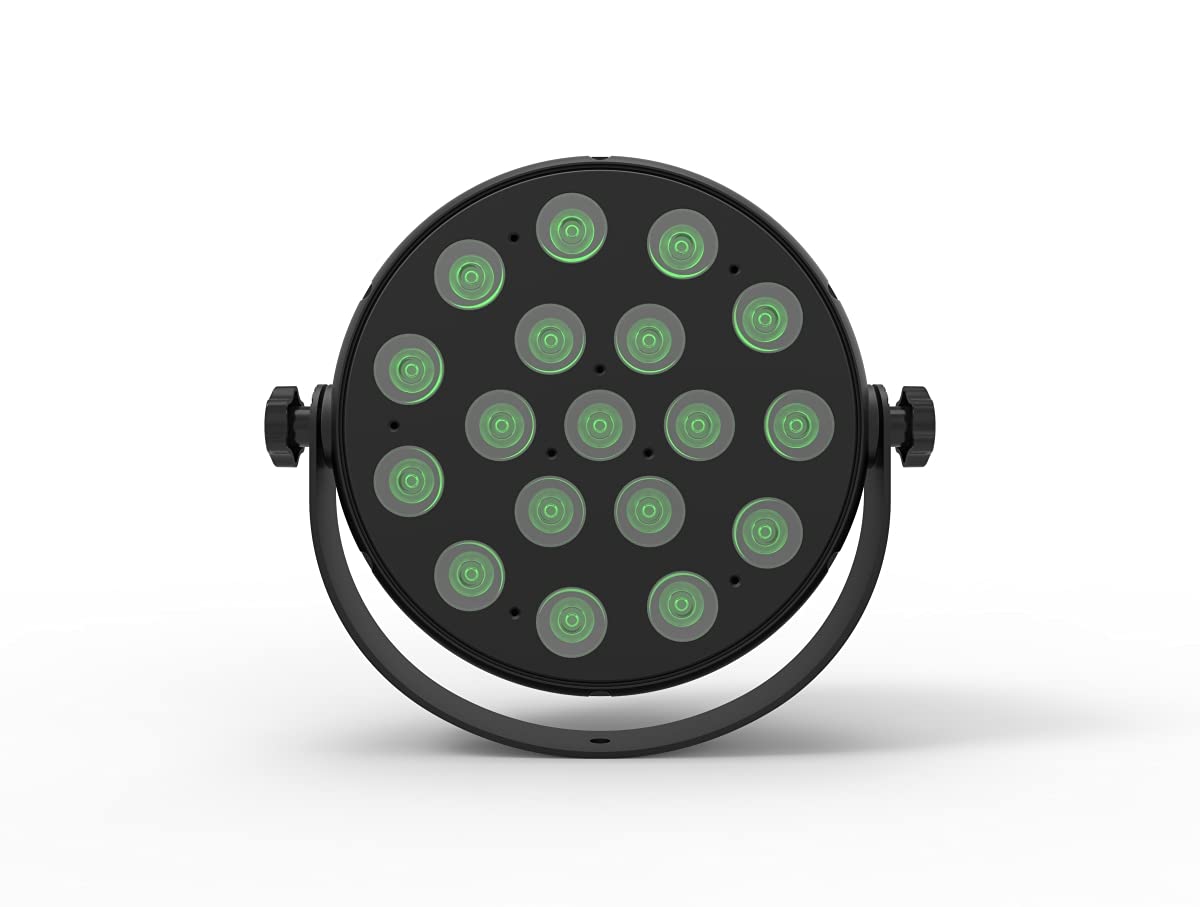 JMAZ H6 Wash 216W RGBWA UV LED Lighting Fixture - Professional Stage Light for Concerts, DJ Shows, and Theater Performances