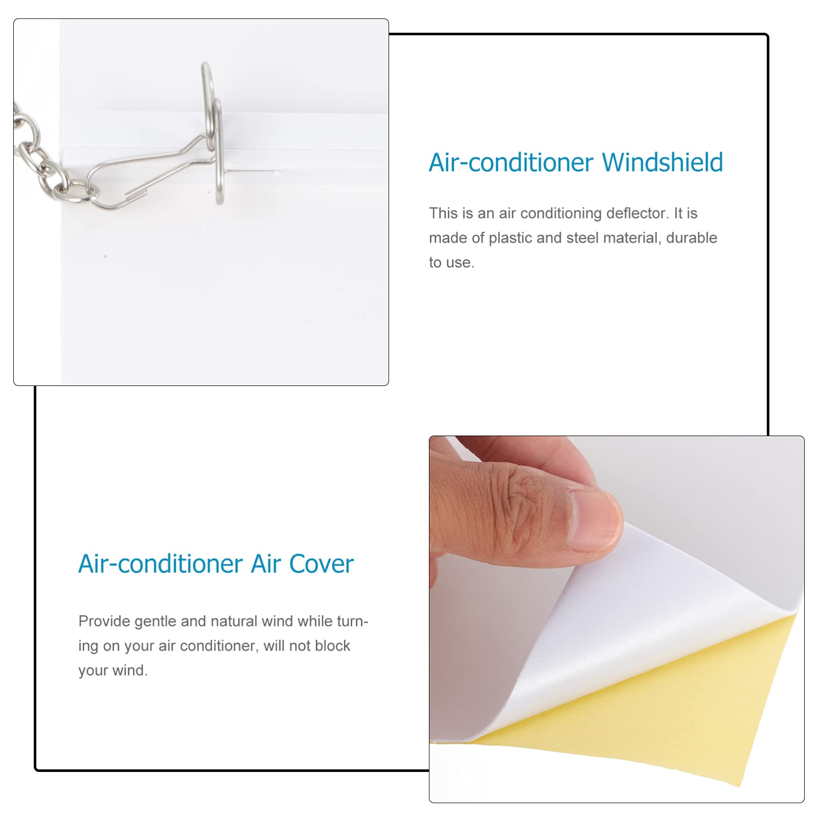1PC Air Conditioner Windshield - Anti-Direct Blowing Baffle Board for AC Cooling - Perfect for Bedroom, Office & Home Use to Redirect Airflow Comfortably