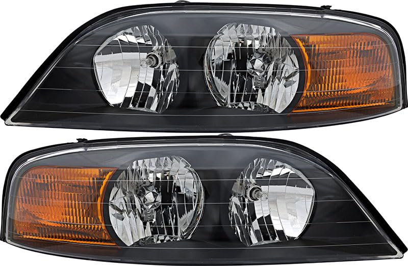 2000-2002 Lincoln LS Replacement Headlight Assembly Kit - Halogen Headlamp Set for Driver & Passenger Side | Perfect for Night Driving & Vehicle Restoration