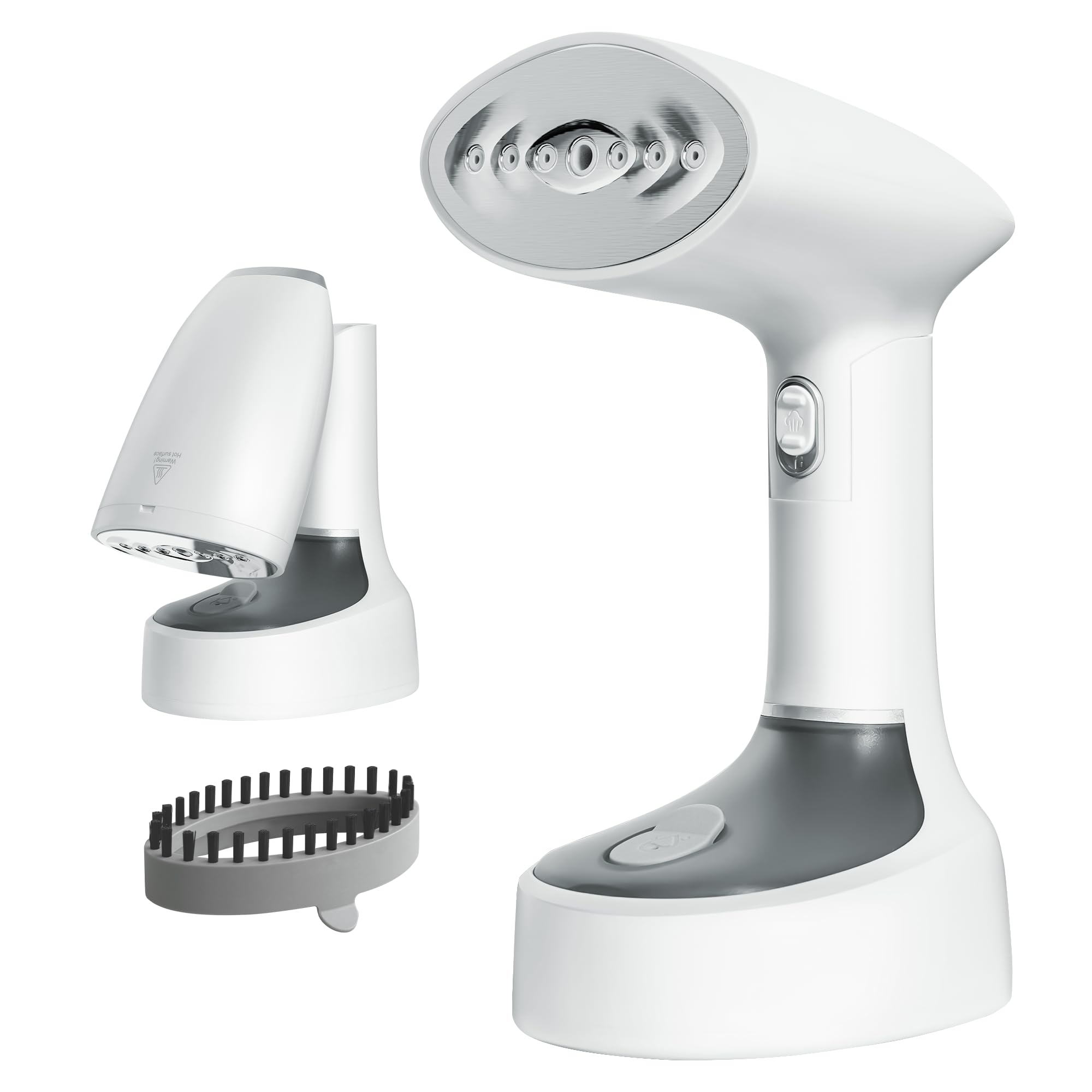 **Handheld Clothes Steamer 1600W - Fast Heat-Up, Wrinkle Remover for All Fabrics, Portable Garment Steamer with 200ml Tank - Perfect for Home, Travel, and Office Use (White)**
