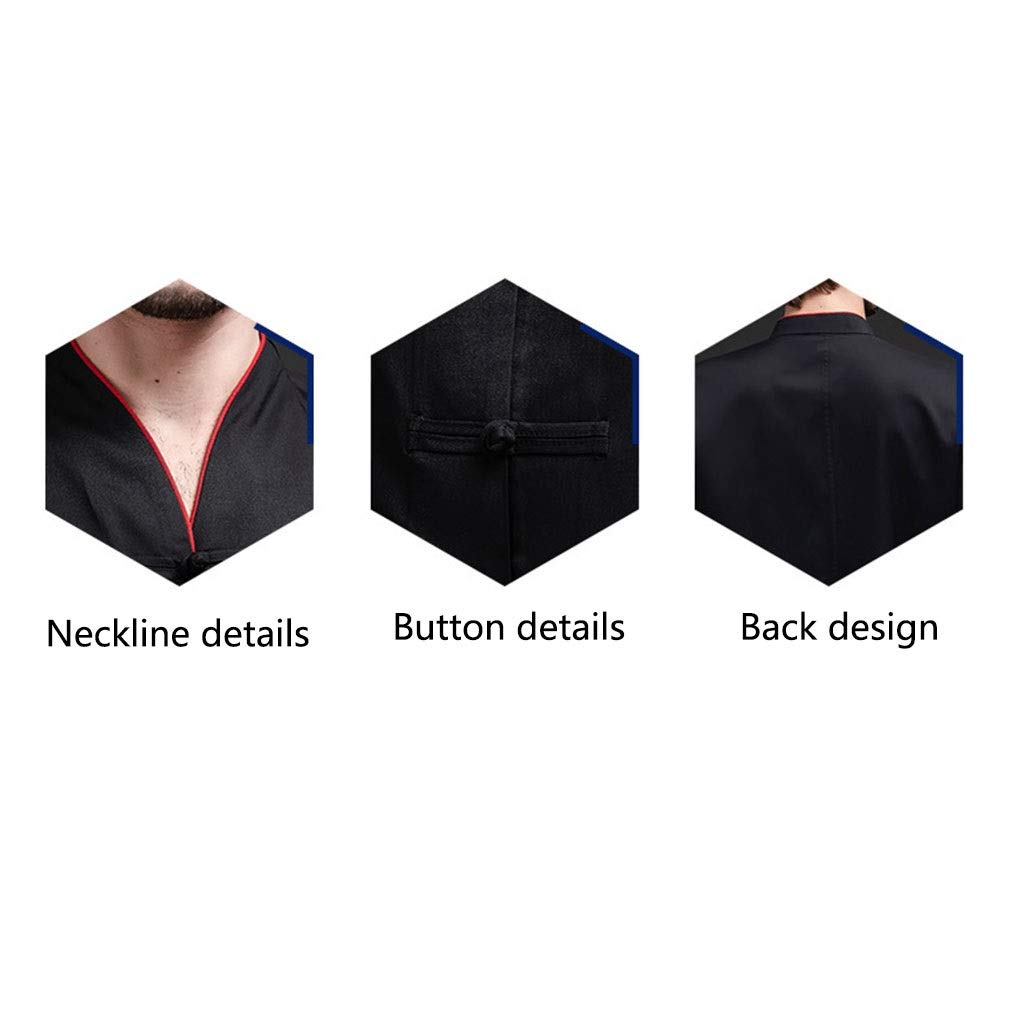 FJL Unisex Chef Jacket - Ventilated Mesh Cooking Uniform with Breathable Back & Cloth Buttons - Perfect for Professional Chefs, Catering & Culinary Students