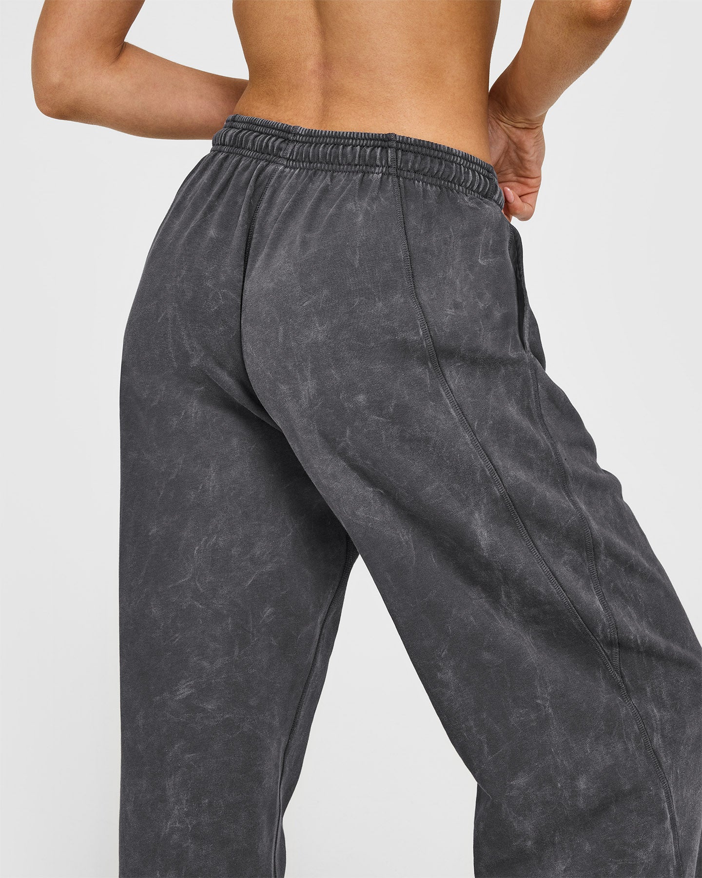 Raw Lounge Wide Leg Joggers for Women - Soft Comfortable High Waisted Loose Fit Jogger Pants | Perfect for Yoga, Lounging & Casual Wear | Coal Color